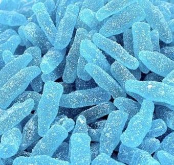Picture of BLUE RASPBERRY BOTTLES  PER 100G
